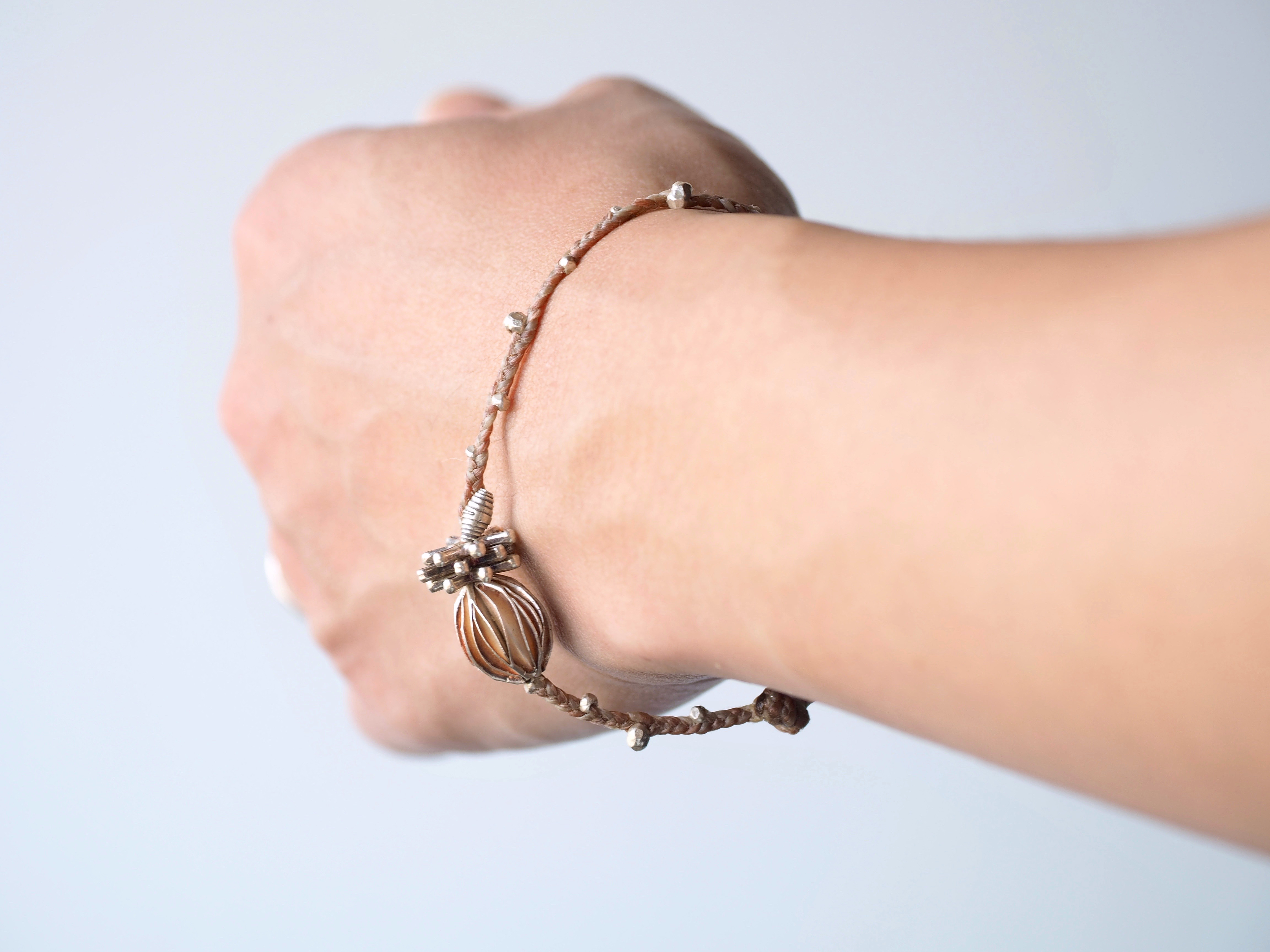 -Silver- braid bracelet