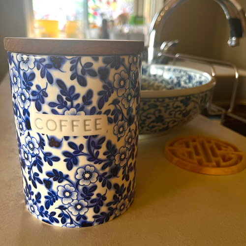 オリエンタルなコーヒーキャニスター 600ml 保存容器・キャニスター