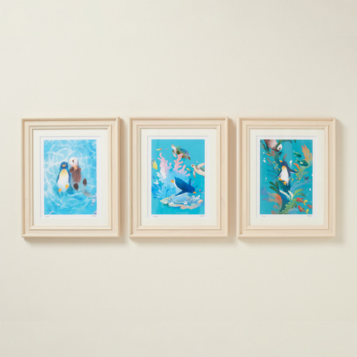 菜生アートフレーム「王様ペンギン」 イラスト naonote 通販 16527697