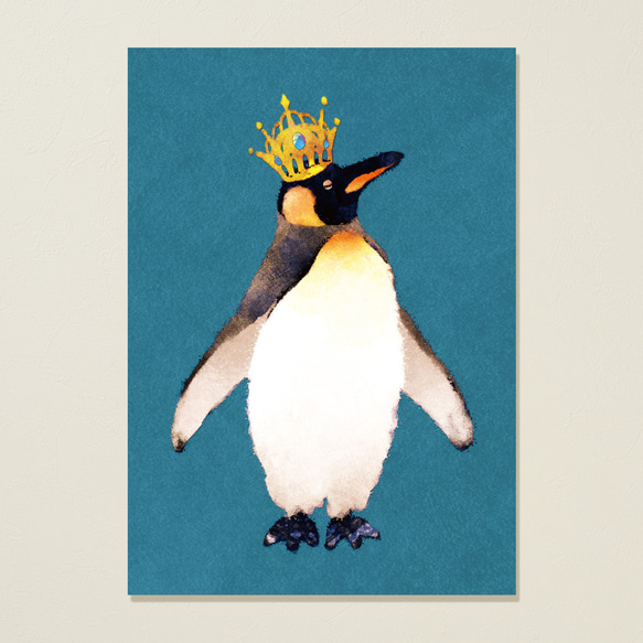 菜生アートフレーム「王様ペンギン」 2枚目の画像