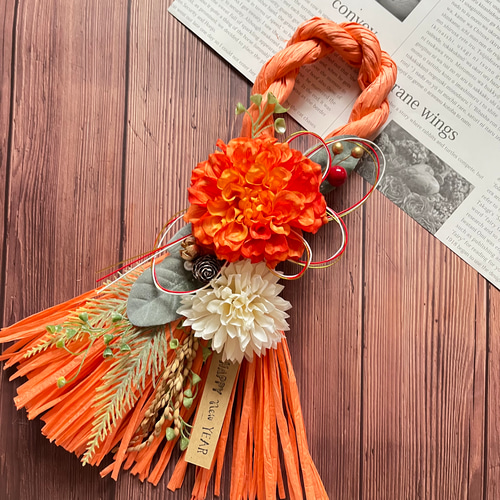 38.しめ縄 正月飾り 注連縄 クリスマス リース ドライフラワー プリザーブド 38.しめ縄 正月飾り 注連縄 クリスマス リース ドライフラワー