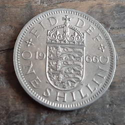 イギリス 25個 シリング 英国コイン 美品です 本物 イングランドライオンデザイン エリザベス女王 25mm 2枚目の画像