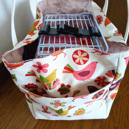 鳥用 インコ用♡ウィズキャリーSが入る♤通院 移動用 キャリーバッグ