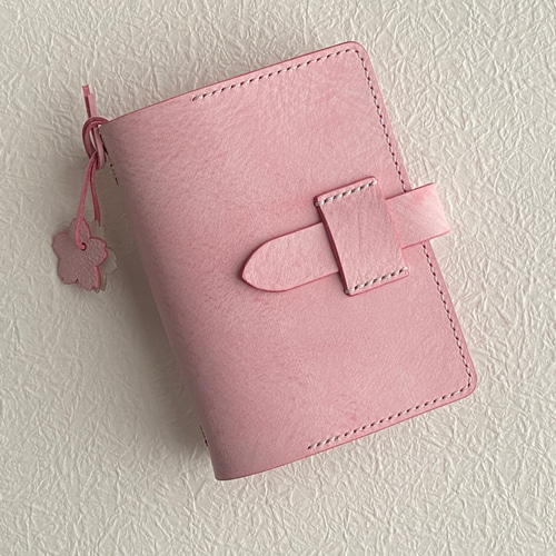 【ファッション通販】の商品をすべて ミニ6 システム手帳カバー ミニ6 / ピンク / イタリアンレザー / 文房具・ステーショナリー