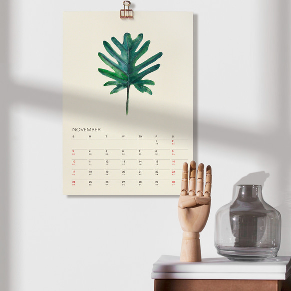 植物的靜默 2024年曆月曆掛曆 給植物愛好者的治癒新年禮物1 第5張的照片