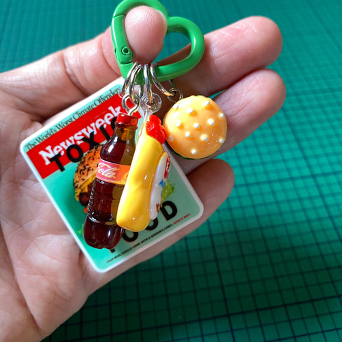 じゃらじゃらキーホルダー ハンバーガー 62》じゃらじゃらキーホルダー