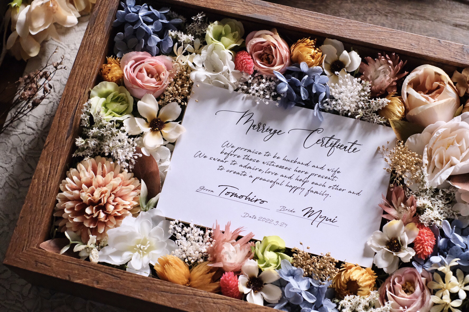 【オーダーメイド】参加型結婚証明書　※ 最短11月上旬以降納品