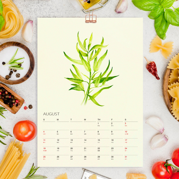 Kitchen Garden  2024廚房菜園月曆 給美食愛好者新年禮物 4 第1張的照片