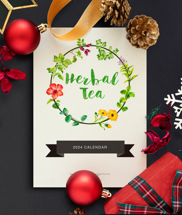 Herbal Tea 2024月曆 掛曆 給植物愛好者的新年禮物 5 第1張的照片