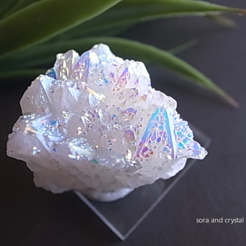 レインボーオーラ エンジェルオーラクォーツ チベット産 水晶