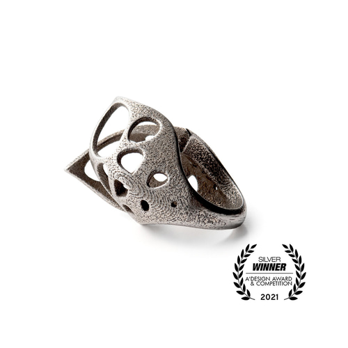 アートリング スチール モードジュエリー 建築的デザイン 指輪・リング