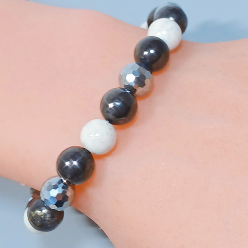 hatachuロシア産シュンガイト 8mm ブレスレット 8-164 楽天市場