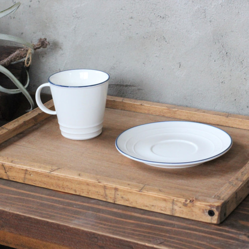 アンティーク風カフェトレー ダメージ コーヒートレイ 珈琲プレート L  