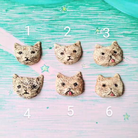 ねこのブローチ　小 2枚目の画像