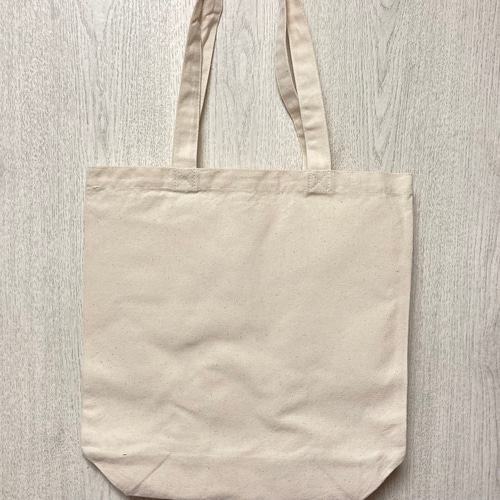 バイクに乗るトイプードルのイラスト刺繍入りトートバッグ