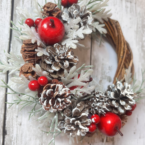 No.R5♡Sold outミニリース クリスマスリース ミニビーズリース No.R5♡Sold outミニリース クリスマスリース ミニビーズリース No.R5