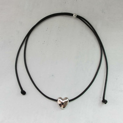 silver heart choker 2枚目の画像