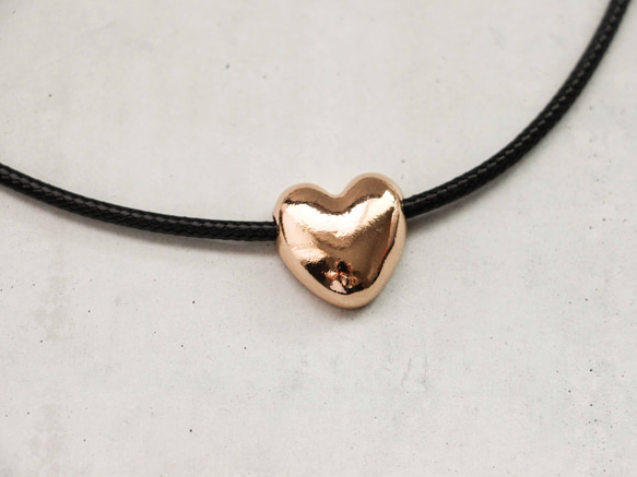 gold heart choker 4枚目の画像