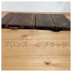 横幅27ｃｍまで変更可*17.8×22.2 wood plate＊木製 ポットマット 鍋敷き　木製トレー　グラタン皿受け 4枚目の画像