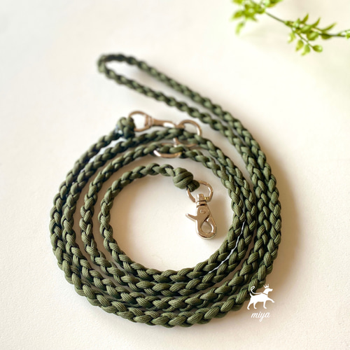受注制作 パラコードカフェリード リード・首輪 M IYA 通販 16528980