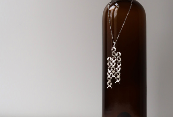 NAMI STERLING SILVER NECKLACE | コンテンポラリージュエリー, シルバーネックレス 5枚目の画像