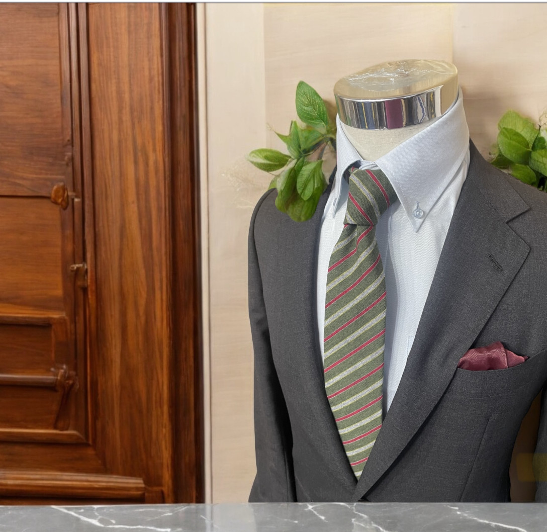 愛知三河木綿認定生地ネクタイ