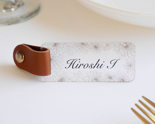 1個から購入可能」 席札 エスコートカード アクリル ネームタグ