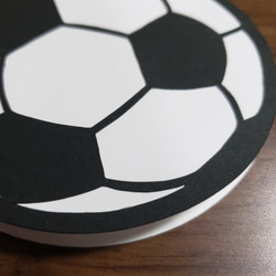 サッカーボールメッセージカード Lサイズ 10枚 2枚目の画像