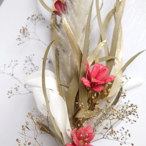 loop 2026 new year【しめ縄飾り・スワッグ】WhiteGold しめ縄