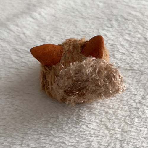 猫とリスのハーフの子 ケモノ アートドール 羊毛フェルト ケモノの子