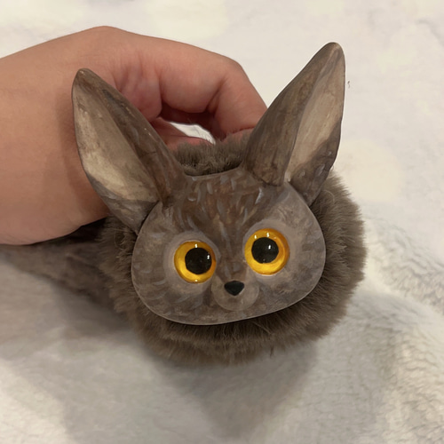 狐とチンチラのケモノ アートドール ハンドメイド作品