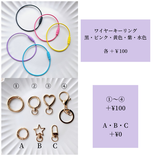 名入れ◎ 推しカラー オリジナルキーホルダー 雲レジン レジン