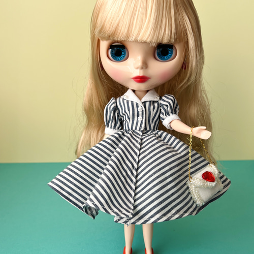 27 特別価格　ギンガムチェック　ギャザーマキシスカート　リカちゃん　ブライス 27 特別価格ギンガムチェックギャザーマキシスカートリカちゃん