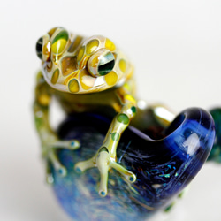 Frog（カエル）-ダイクロネックレス491 2枚目の画像