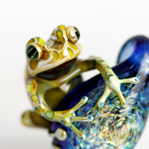 Frog（カエル）-ダイクロネックレス491 1枚目の画像
