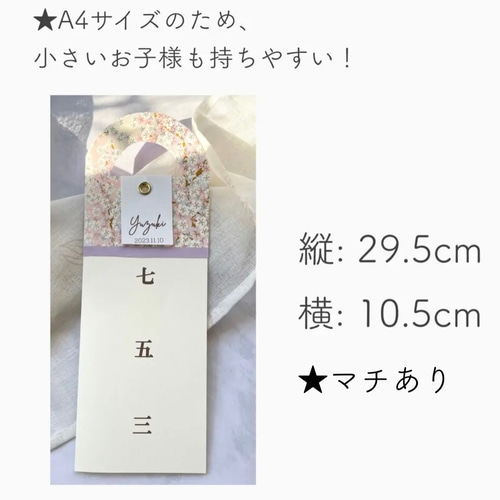 お好みにカスタマイズ！千歳飴袋/シンプル/七五三 雑貨・その他