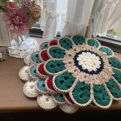 ☆♪マーガレットの座ぶとん(空色) 3枚目の画像