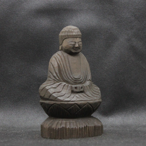 受注製作：阿弥陀如来坐像(15cm)仏像 円空仏 摸刻 木彫（納期14日） 77f4f9608b9e947d3007f1914f61a4