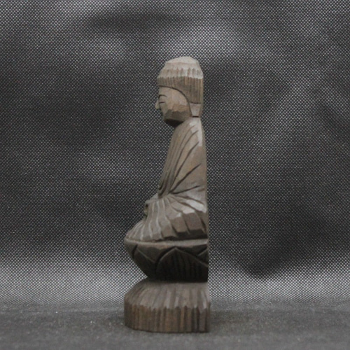 阿弥陀如来坐像(15cm an6423)仏像 円空仏 摸刻 木彫 阿弥陀如来坐像(15cm