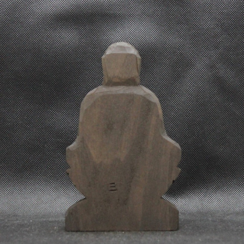受注製作：阿弥陀如来坐像(15cm)仏像 円空仏 摸刻 木彫（納期14