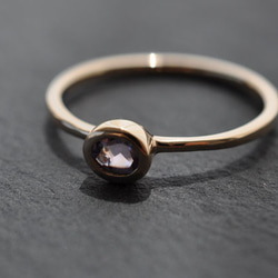 【K10】インクルージョンオーバルアメジストリング　Oval Amethyst Ring 15枚目の画像