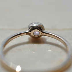 【K10】インクルージョンオーバルアメジストリング　Oval Amethyst Ring 5枚目の画像