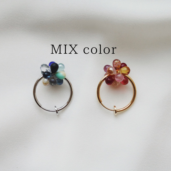 つぶつぶpierce/earring  MIX color 1枚目の画像