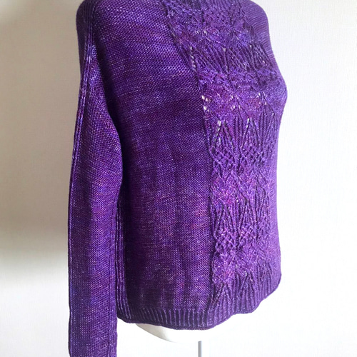 手編みセーター ウルグアイ産シルク&カシミヤ100%使用 ニット