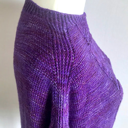 手編みセーター ウルグアイ産シルク&カシミヤ100%使用 5枚目の画像