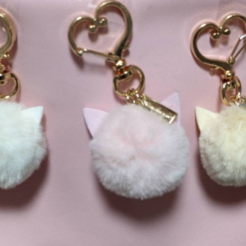 ぐで猫　猫耳ファー　ヒョウ柄バッグチャーム　茶猫　ハンドメイド　猫キーホルダー 8121003opm.jpg