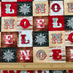 クリスマスノエルのブロック柄　Noel Small Blocks 2枚目の画像