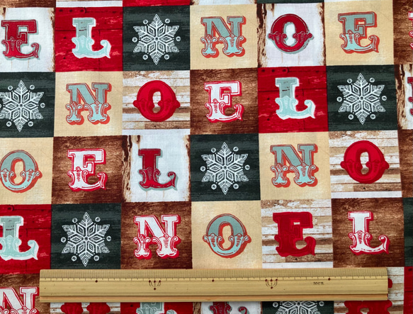 クリスマスノエルのブロック柄　Noel Small Blocks 2枚目の画像