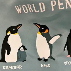 MOTTERU ペンギンエコバッグ　ミントブルー 5枚目の画像