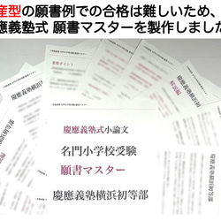 小学校受験　お受験　モンテッソーリ　慶応義塾横浜初等部 過去問 願書 早稲田実業 慶応幼稚舎 稲花 筑波附 お茶の水 4枚目の画像